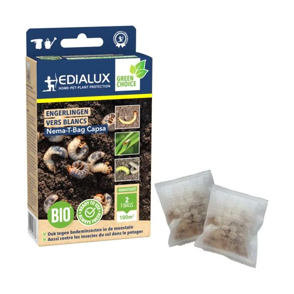 EDIALUX Nematoden Tegen Engerlingen NEMA T-BAG CAPSA 100 M² 2 EDIALUX Nematoden Tegen Engerlingen NEMA T-BAG CAPSA 100 M² - Afbeelding 2