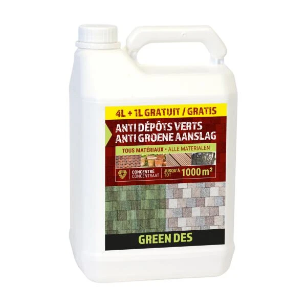 Green Des Anti Groene Aanslag Concentraat - 5 L (4 + 1 L Gratis) 1 Green Des Anti Groene Aanslag Concentraat - 5 L (4 + 1 L Gratis)