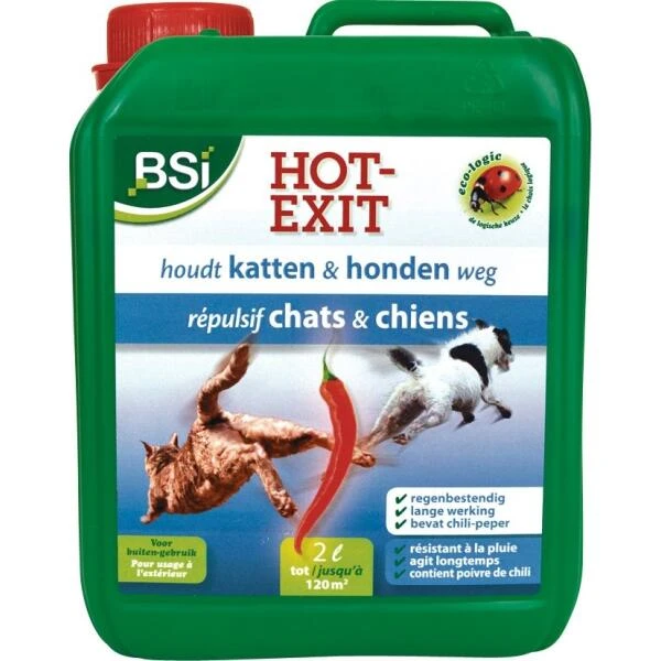 BSI Hot-Exit Katten En Honden Afweren - 2 L 1 BSI Hot-Exit Katten En Honden Afweren - 2 L