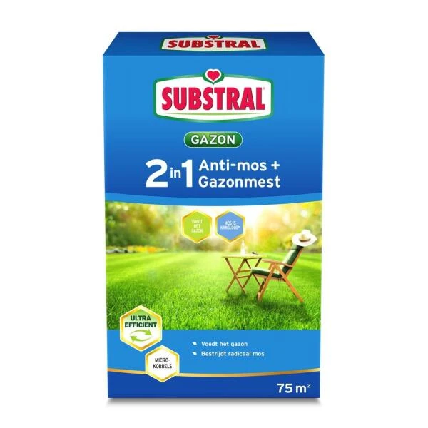 Gazonmest + Anti-mos Substral - 75 M² 1 Gazonmest + Anti-mos Substral - 75 M²