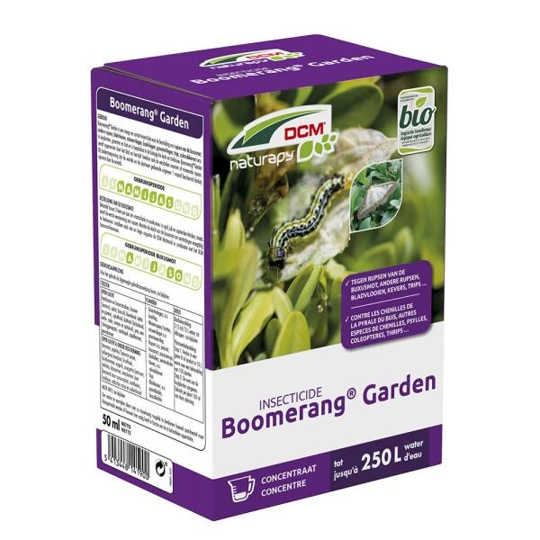 Boomerang Garden Insecticide Tegen Buxusmotrupsen - DCM 50 Ml 1 Boomerang Garden Insecticide Tegen Buxusmotrupsen - DCM 50 Ml
