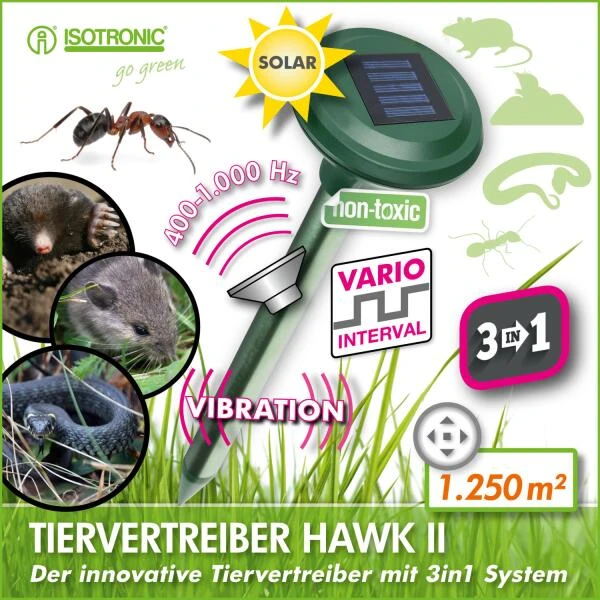 Dierenverjager Mobiel 3-in-1 HAWK II POWER 2 Dierenverjager Mobiel 3-in-1 HAWK II POWER - Afbeelding 2