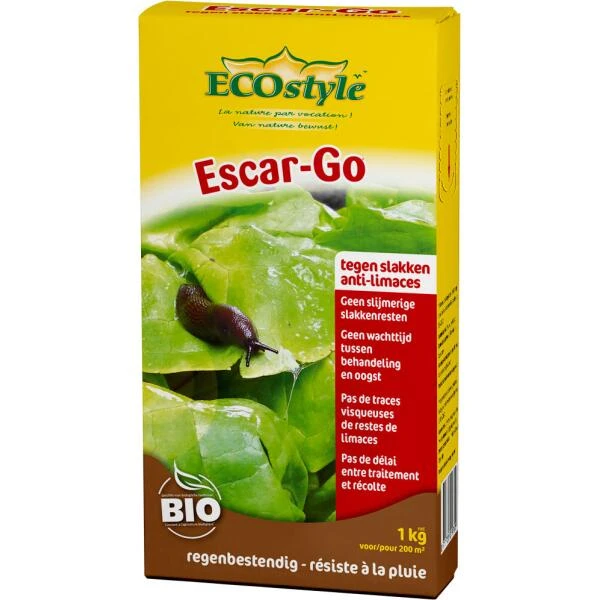 Ecostyle Escar-Go Slakkenkorrels - 1 Kg 1 Ecostyle Escar-Go Slakkenkorrels - 1 Kg