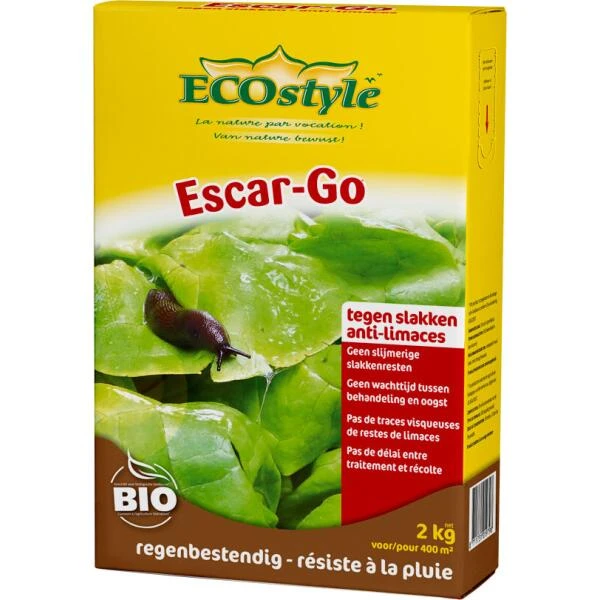 Ecostyle Escar-Go Slakkenkorrels - 2 Kg 1 Ecostyle Escar-Go Slakkenkorrels - 2 Kg