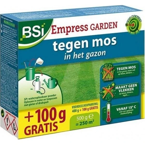 BSI Mosbestrijding Gazon + Verharding - 500 Gr 1 BSI Mosbestrijding Gazon + Verharding - 500 Gr