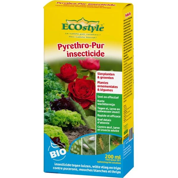 Ecostyle Pyrethro-pur - Biologische Insecticide 200 Ml 1 Ecostyle Pyrethro-pur - Biologische Insecticide 200 Ml