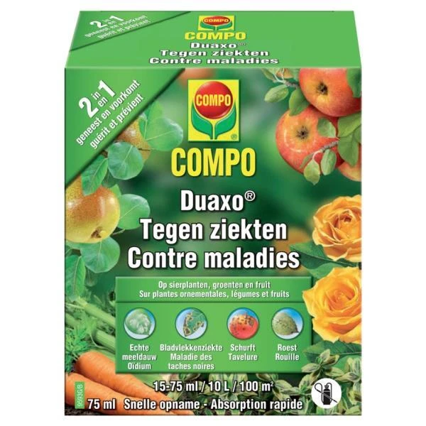 Compo Duaxo Tegen Ziekten En Schimmels Op Groente, Fruit En Sierplanten 75 Ml 1 Compo Duaxo Tegen Ziekten En Schimmels Op Groente, Fruit En Sierplanten 75 Ml